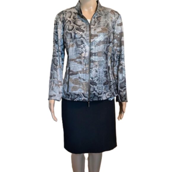 NWT Frank Lyman Design Animal Print Jacket Size 14 - Picture 5 of 6